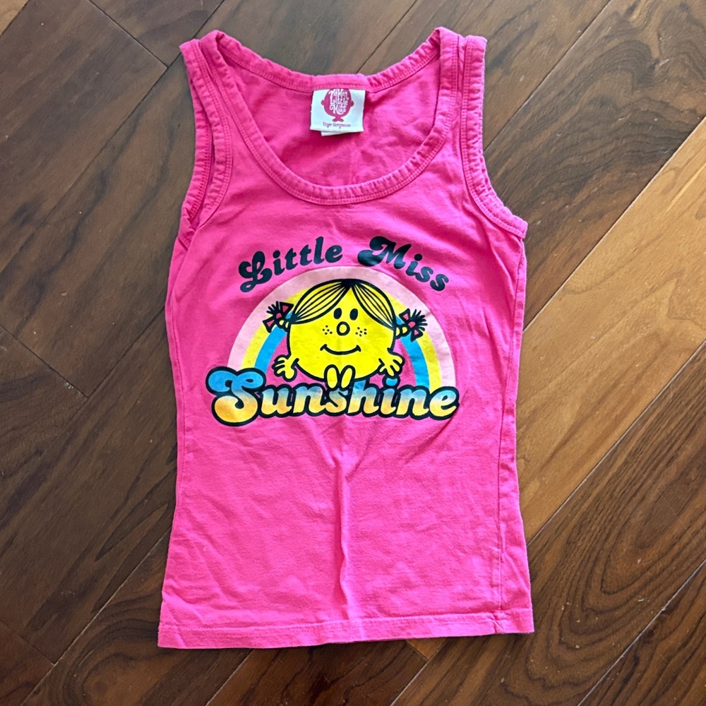 Vintage Little Miss Pink Sunshine Tank Top sz 10/12 2008